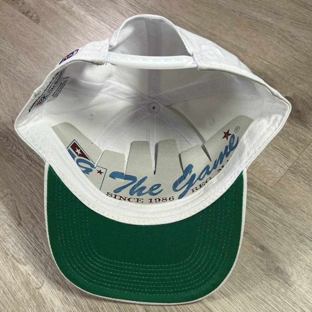 VTG UNC North Carolina Tar Heels Snapback Hat NWT The Game Circle Logo White Cap